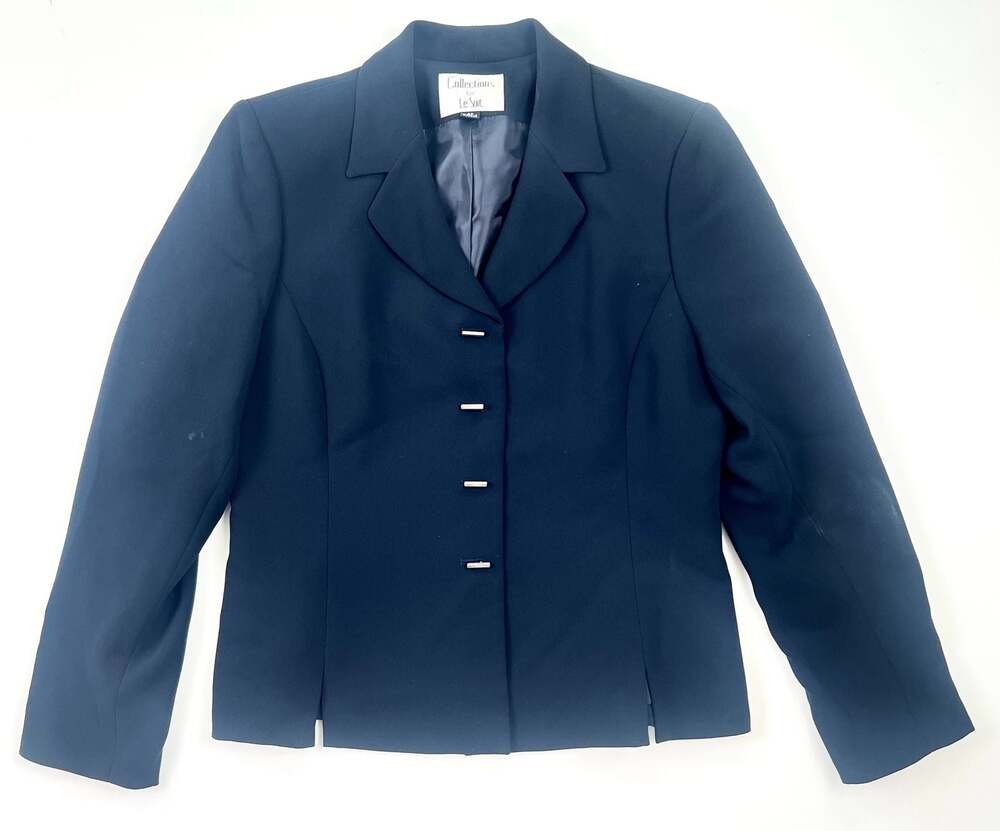 Collections for Le Suit Navy Blue Poly Jacket Size 8P